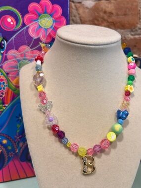 Y2K B BALLOON INITIAL CUSTOM EYE CANDY CHAIN